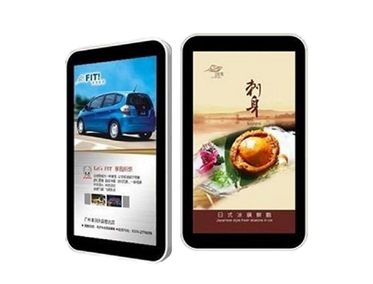 Wall mounted advertising machine