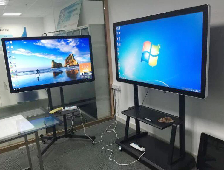 觸摸一體機帶移動支架